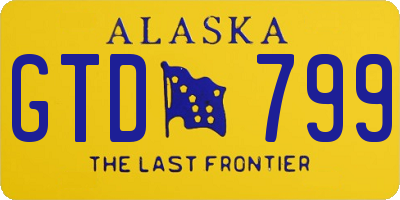 AK license plate GTD799