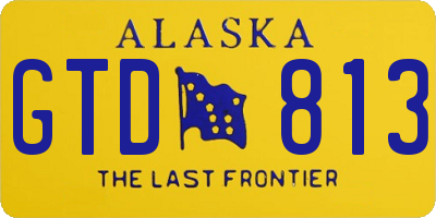 AK license plate GTD813