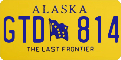 AK license plate GTD814