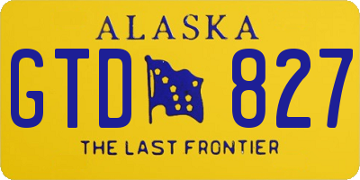 AK license plate GTD827