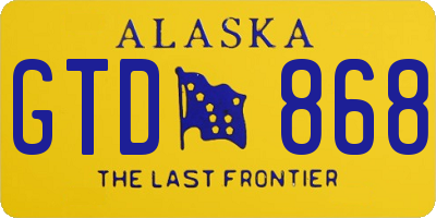 AK license plate GTD868