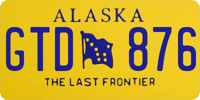 AK license plate GTD876