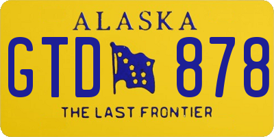 AK license plate GTD878
