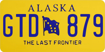 AK license plate GTD879