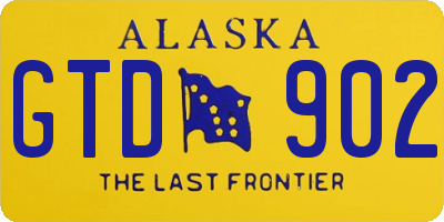 AK license plate GTD902