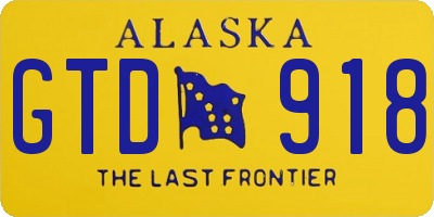 AK license plate GTD918