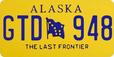 AK license plate GTD948