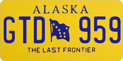 AK license plate GTD959