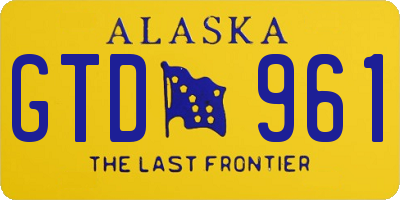 AK license plate GTD961