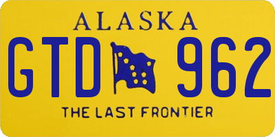 AK license plate GTD962