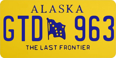 AK license plate GTD963