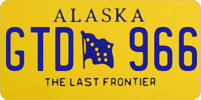 AK license plate GTD966