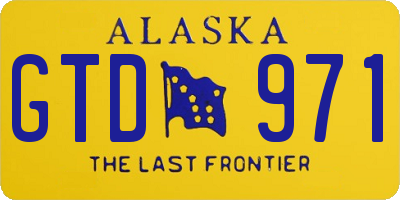 AK license plate GTD971