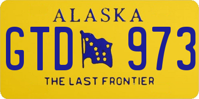 AK license plate GTD973