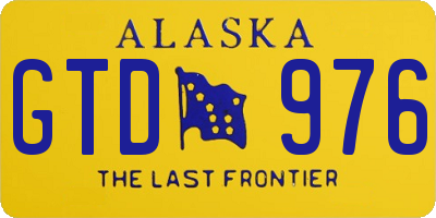 AK license plate GTD976