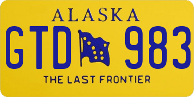 AK license plate GTD983