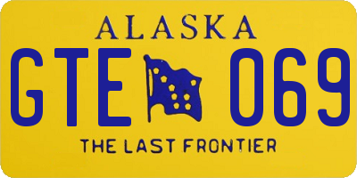 AK license plate GTE069