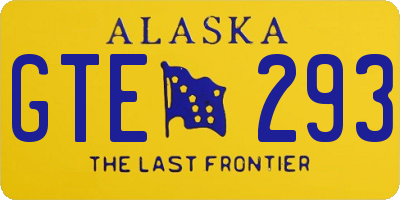 AK license plate GTE293