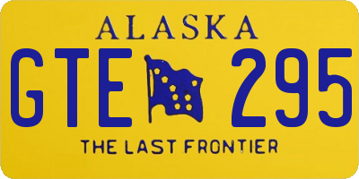 AK license plate GTE295