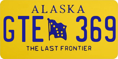 AK license plate GTE369