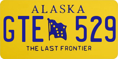 AK license plate GTE529