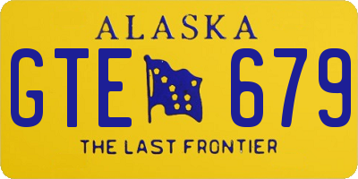 AK license plate GTE679