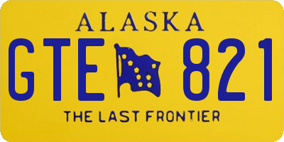 AK license plate GTE821