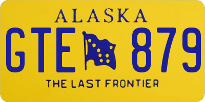 AK license plate GTE879