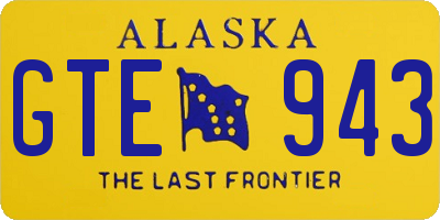 AK license plate GTE943