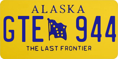 AK license plate GTE944