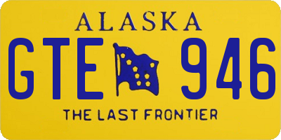 AK license plate GTE946