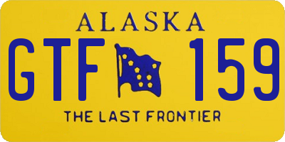 AK license plate GTF159