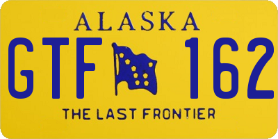 AK license plate GTF162