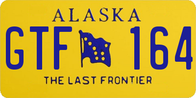 AK license plate GTF164