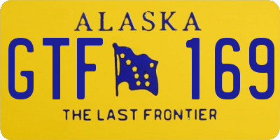 AK license plate GTF169