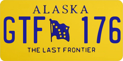 AK license plate GTF176