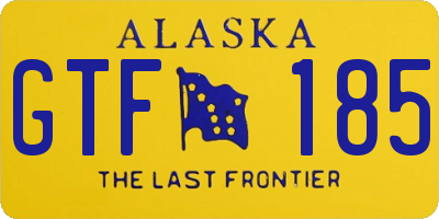 AK license plate GTF185