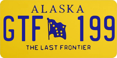 AK license plate GTF199