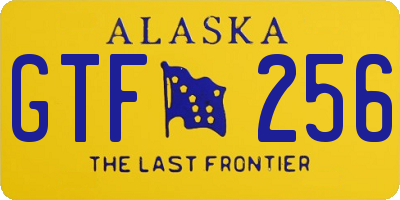 AK license plate GTF256