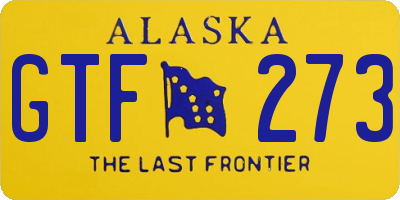 AK license plate GTF273