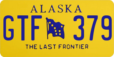 AK license plate GTF379