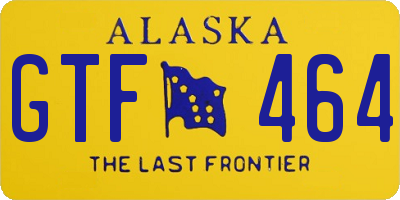 AK license plate GTF464