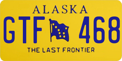 AK license plate GTF468