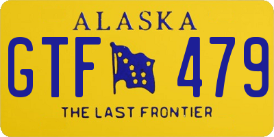 AK license plate GTF479