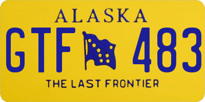 AK license plate GTF483