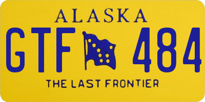 AK license plate GTF484