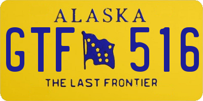 AK license plate GTF516