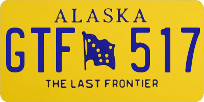 AK license plate GTF517