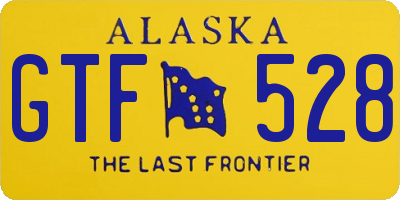 AK license plate GTF528