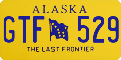 AK license plate GTF529